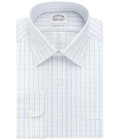 Eagle Mens Multi Tattersall Button Up Dress Shirt - 15