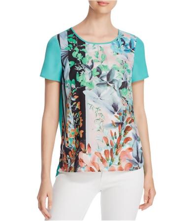 Finity Womens Botanical Pullover Blouse - 10