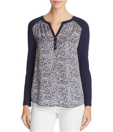 Finity Womens Abstract Henley Shirt - 10