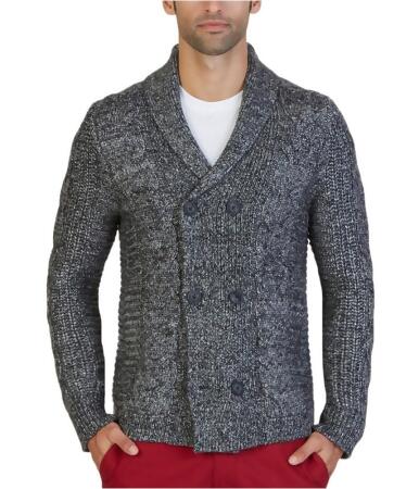 Nautica Mens Textured Cardigan Sweater - L