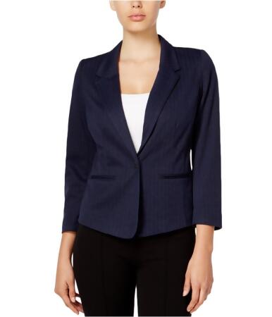 Kensie Womens Herringbone One Button Blazer Jacket - XL