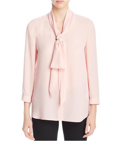 Finity Womens Tie Neck Button Up Shirt - 8