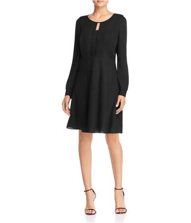 Finity Womens Solid A-Line Dress - 10