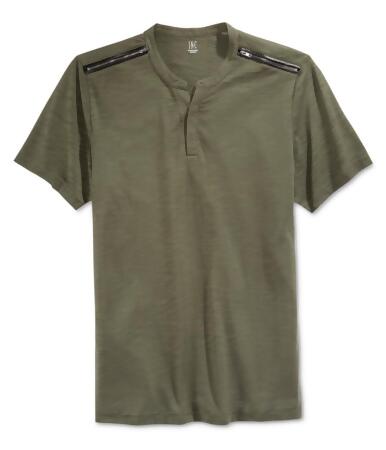 I-n-c Mens Ciao Shoulder-Zip Henley Shirt - S