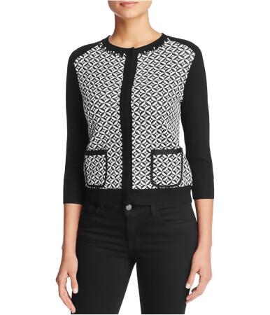 Finity Womens Geometric Knit Sweater - M