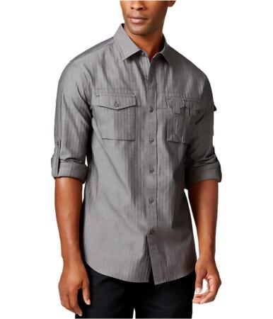 Sean John Mens Poplin Button Up Shirt - M