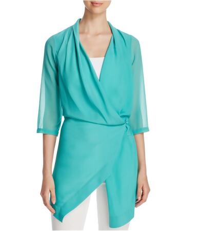 Finity Womens Draped Tunic Blouse - 6