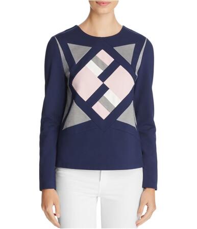 Finity Womens Geometric Scuba Sweater - 10