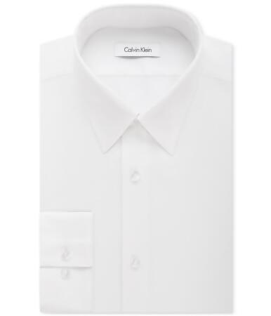Calvin Klein Mens Infinite Stretch Button Up Dress Shirt - 17 1/2