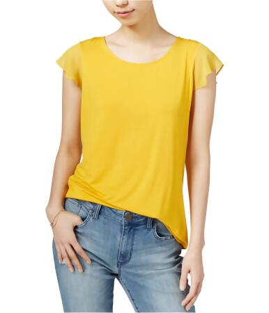 Maison Jules Womens Flutter Pullover Blouse - S