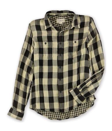 Ralph Lauren Mens Double-Faced Plaid Button Up Shirt - S