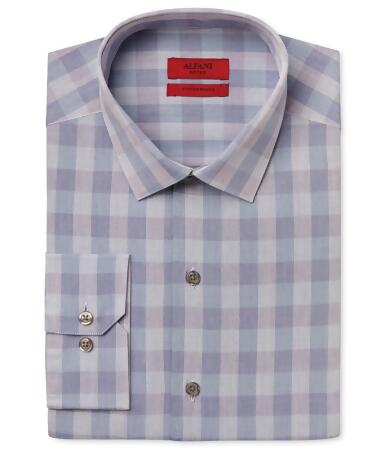 Alfani Mens Plaid Button Up Dress Shirt - 16