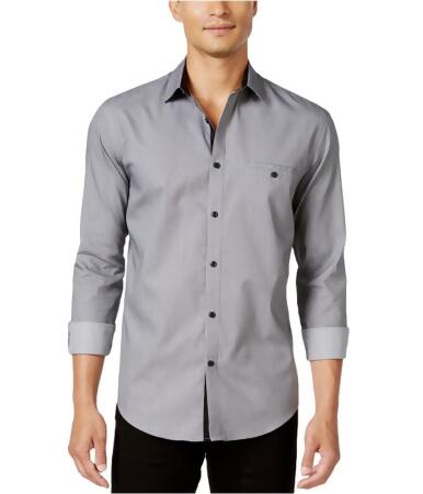 Alfani Mens Regular Fit Textured Button Up Shirt - XL