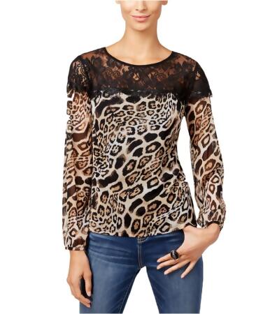 I-n-c Womens Lace Pullover Blouse - S