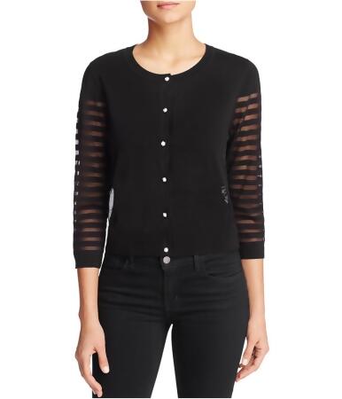 Finity Womens Sheer Cardigan Sweater - L