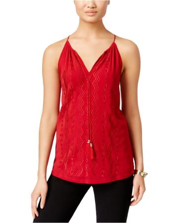 I-n-c Womens Embroidered Sleeveless Blouse Top - XS