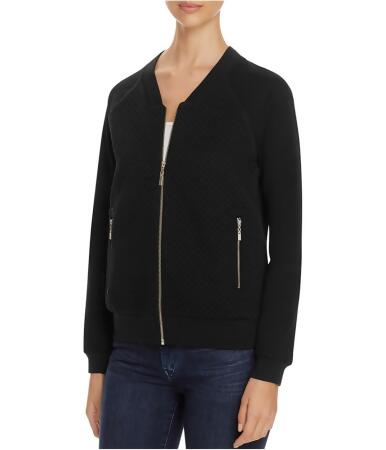 Finity Womens Quilted Knit Bomber Jacket - 10