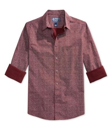 American Rag Mens Anton Printed Button Up Shirt - M