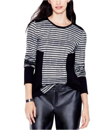 Rachel Roy Womens Colorblocked Stripes Pullover Blouse - S