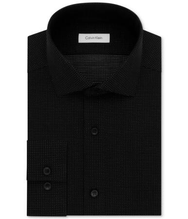 Calvin Klein Mens Performance Button Up Dress Shirt - 16