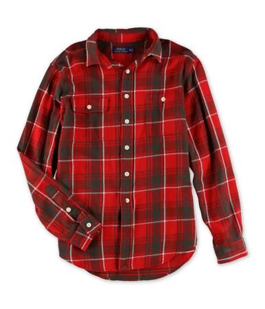 Ralph Lauren Mens Plaid Button Up Shirt - M