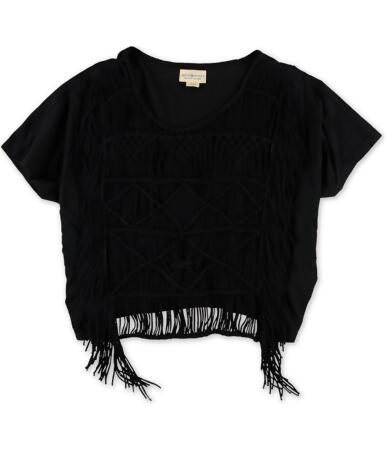 Ralph Lauren Womens Fringe Pullover Blouse - M