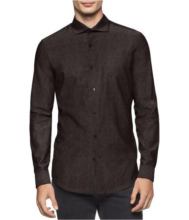 Calvin Klein Mens Cotton Button Up Shirt - 2XL