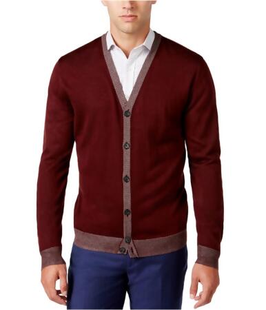 Ryan Seacrest Distinction Mens Knit Cardigan Sweater - L