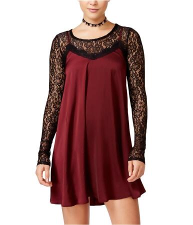 Material Girl Womens 2Pc Lace Slip Dress - S