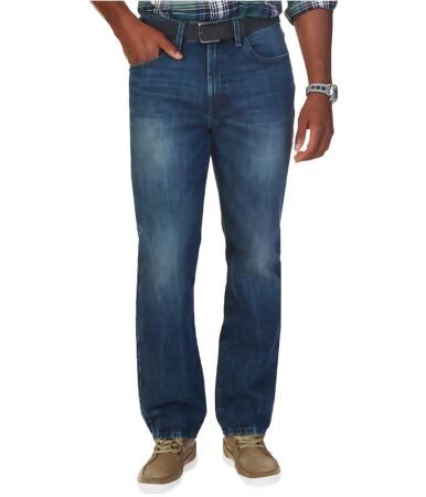 Nautica Mens Whiskered Straight Leg Jeans - 36