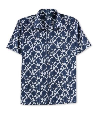 Perry Ellis Mens Exclusive Abstract Button Up Shirt - L
