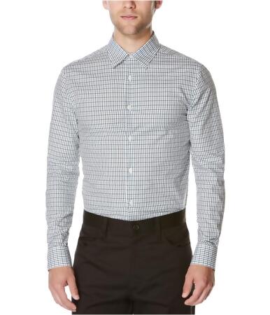 Perry Ellis Mens Tattersall Button Up Shirt - XL
