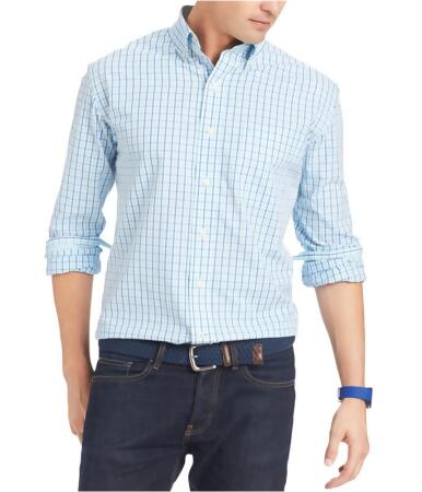 Izod Mens Essential Tattersall Button Up Shirt - XL