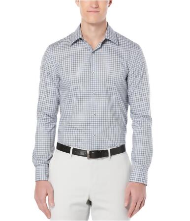 Perry Ellis Mens Chrysalis Checked Button Up Shirt - S