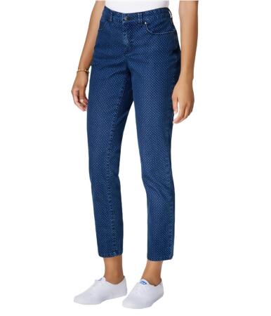 Charter Club Womens Bristol Printed Skinny Fit Jeans - 8P