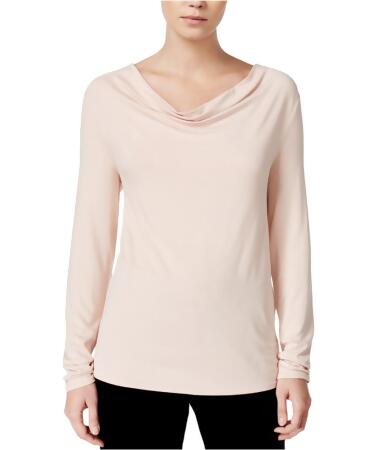 Bar Iii Womens Solid Cowl-Neck Pullover Blouse - L