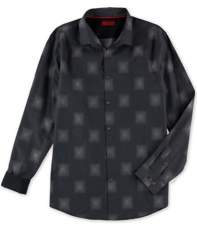 Alfani Mens Ombre Check Button Up Shirt - XL