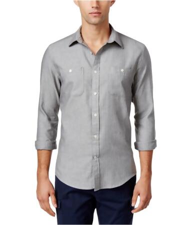 Tommy Hilfiger Mens Herringbone Button Up Shirt - S