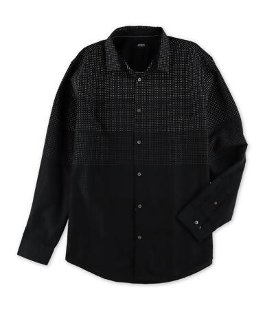 Alfani Mens Dotted Button Up Shirt - XL