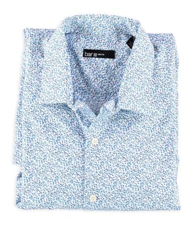 Bar Iii Mens Slim Fit Floral Button Up Dress Shirt - 15 1/2