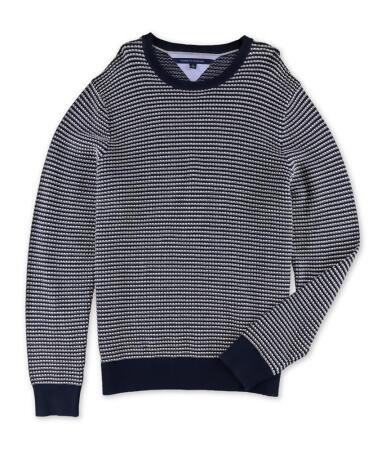 Tommy Hilfiger Mens Texture Stripe Crewneck Pullover Sweater - 2XL