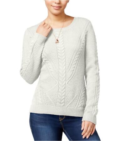 Hippie Rose Womens Cable Knit Sweater - M