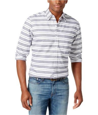 Club Room Mens Striped Button Up Shirt - S