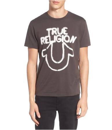 True Religion Mens Stencil Horse Shoe Graphic T-Shirt - 2XL