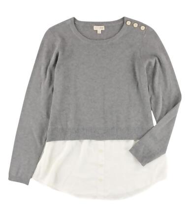 Maison Jules Womens 2-Fer Pullover Sweater - L