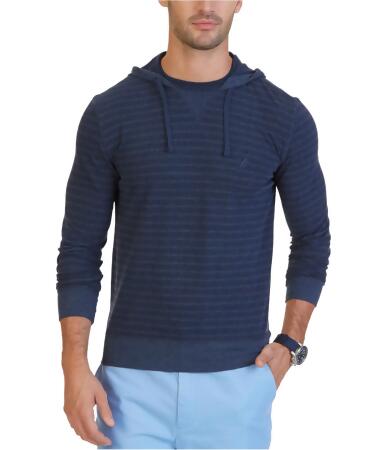Nautica Mens Slim Fit Striped Hoodie Sweatshirt - XL