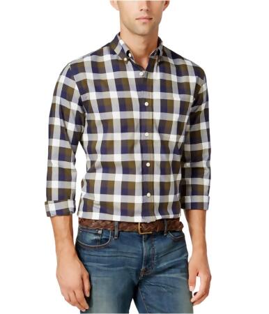 Tommy Hilfiger Mens Plaid Button Up Shirt - 2XL