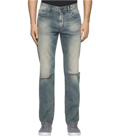 Calvin Klein Mens Faded Slim Fit Jeans - 34