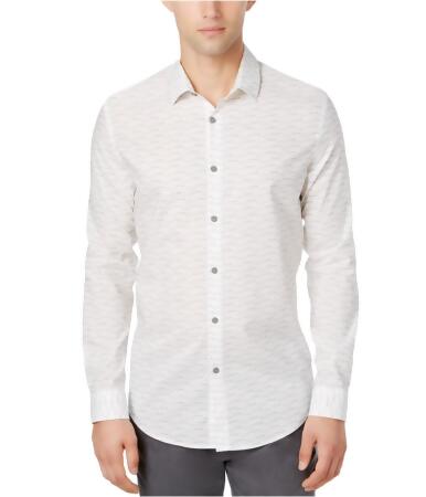 Alfani Mens Cotton Button Up Shirt - XL