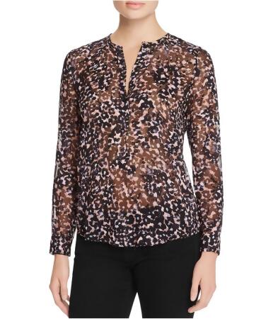 Rebecca Taylor Womens Oleander Silk Pullover Blouse - 8